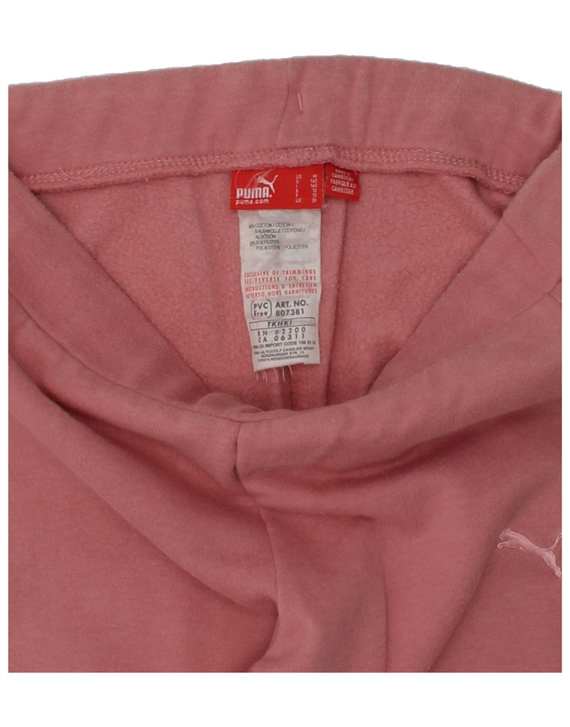 PUMA Girls Tracksuit Trousers 9-10 Years Pink Cotton | Vintage Puma | Thrift | Second-Hand Puma | Used Clothing | Messina Hembry 