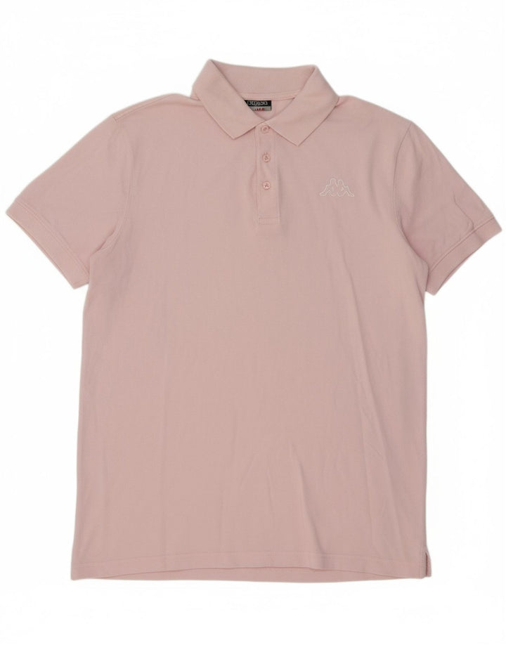 KAPPA Mens Polo Shirt Large Pink Cotton