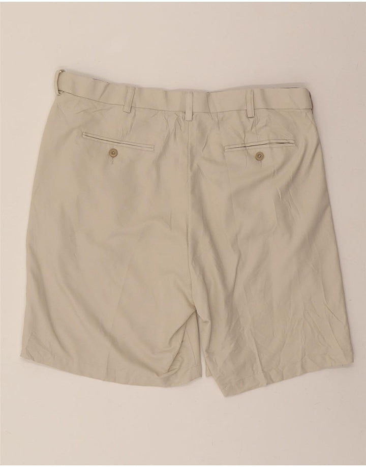 SAVANE Mens Pegged Chino Shorts W38 XL Beige Polyester Vintage Savane and Second-Hand Savane from Messina Hembry 