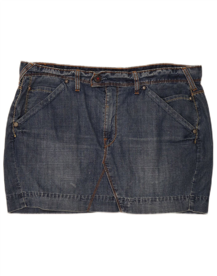 Levi's Womens Mini Denim Skirt W38 XL  Blue