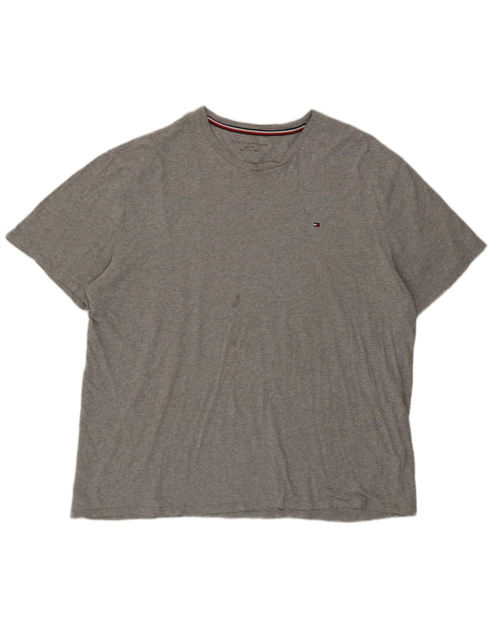 Tommy Hilfiger Mens T-Shirt Top 2XL Grey Cotton