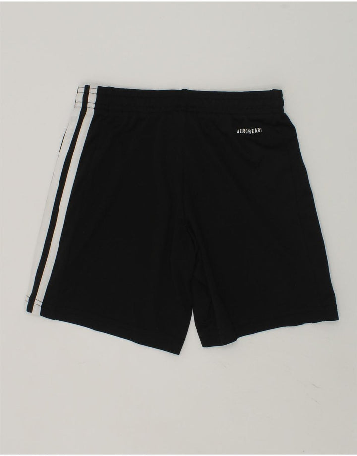 ADIDAS Boys Aeroready Sport Shorts 7-8 Years Black Polyester | Vintage Adidas | Thrift | Second-Hand Adidas | Used Clothing | Messina Hembry 