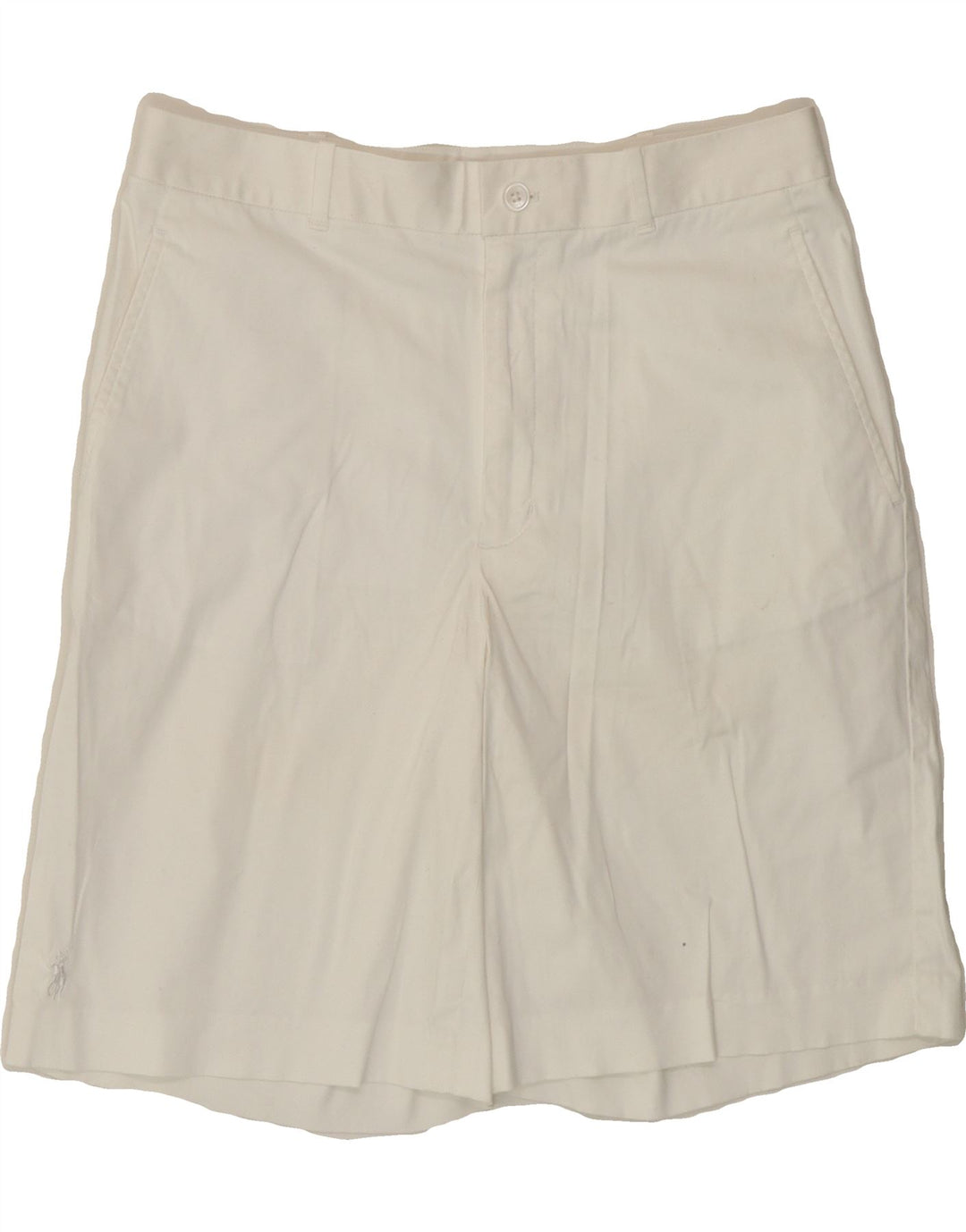 RALPH LAUREN Womens Chino Shorts US 6 Medium W29 White Cotton Vintage Ralph Lauren and Second-Hand Ralph Lauren from Messina Hembry 
