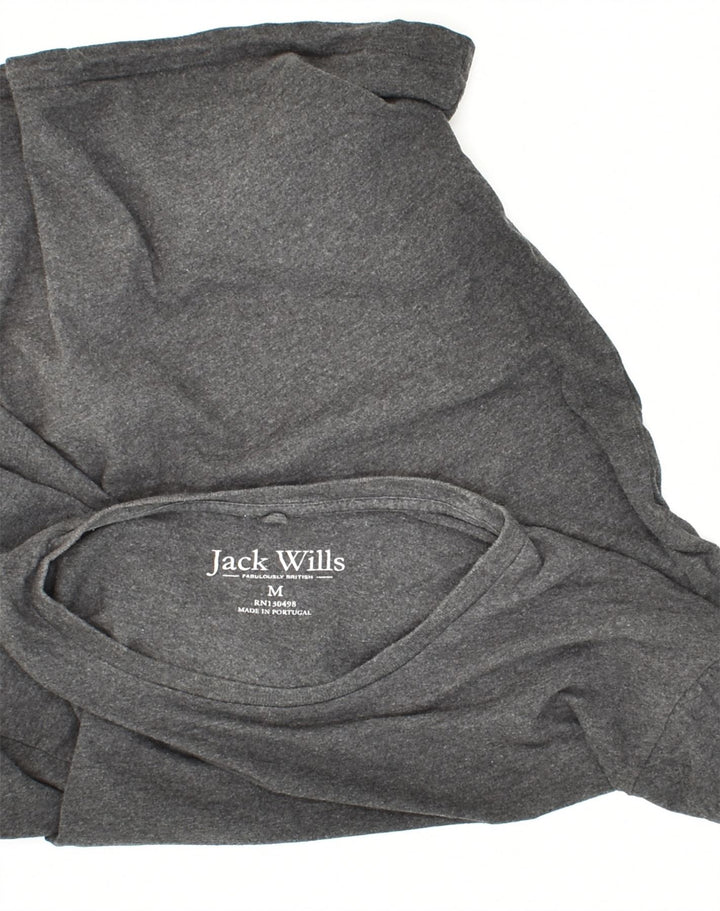 JACK WILLS Mens T-Shirt Top Medium Grey Cotton | Vintage Jack Wills | Thrift | Second-Hand Jack Wills | Used Clothing | Messina Hembry 