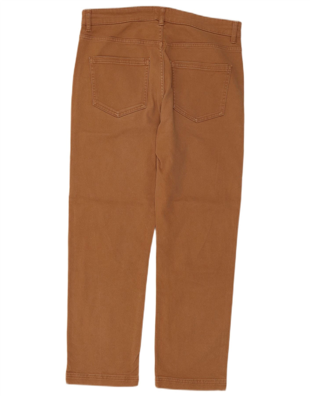White Stuff Womens Straight Trousers UK 12 Medium W32 L26 Brown Cotton