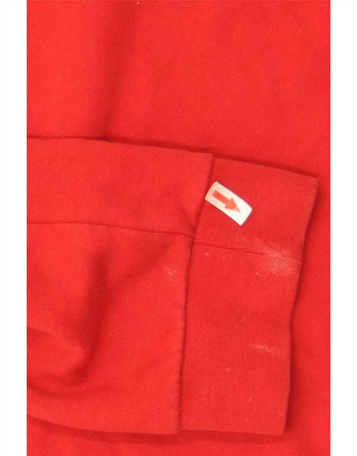 Adidas Mens Graphic Sweatshirt Jumper XL Red Cotton