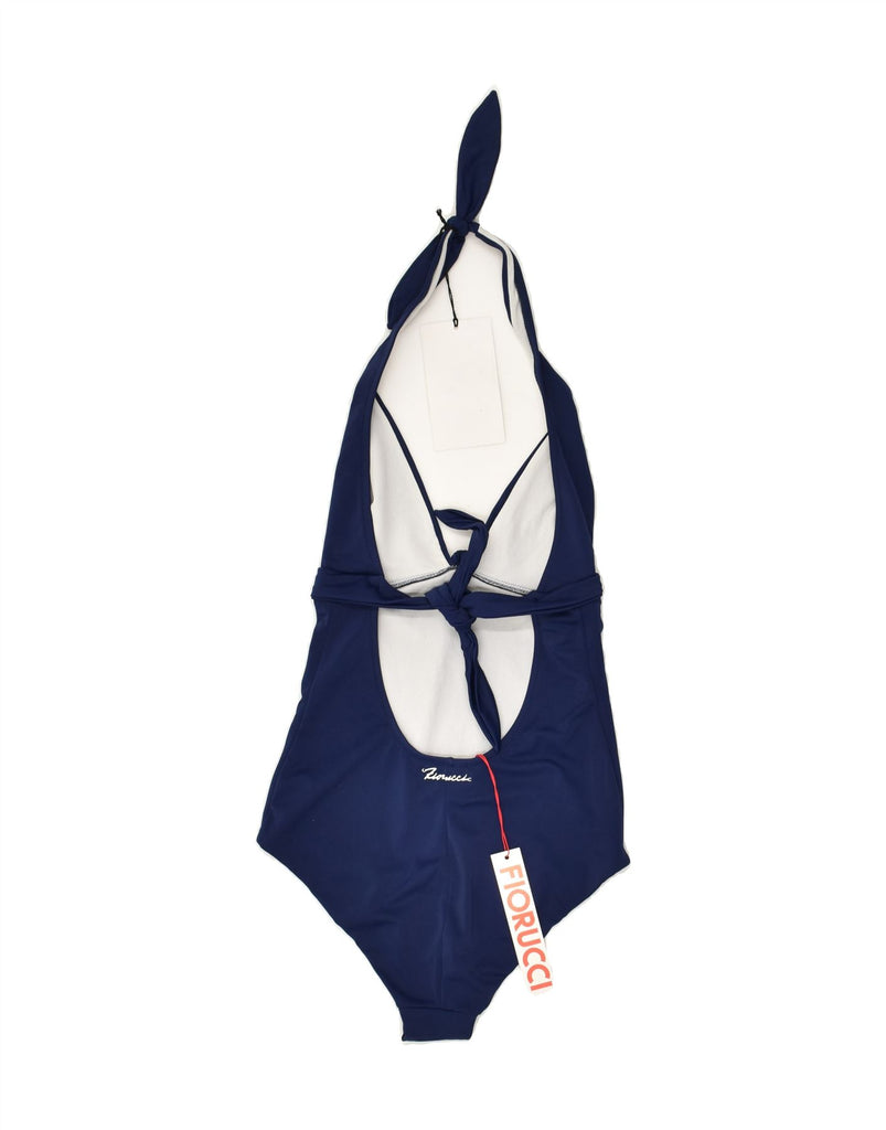 FIORUCCI Womens Swimwear UK 6 XS Navy Blue Polyamide | Vintage Fiorucci | Thrift | Second-Hand Fiorucci | Used Clothing | Messina Hembry 