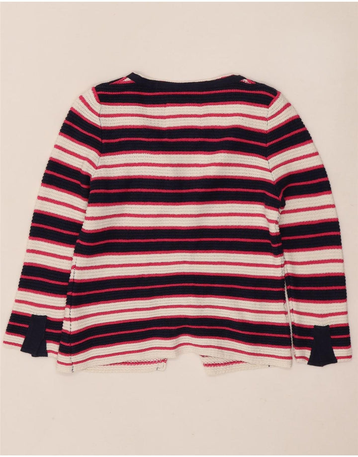 Playlife Womens Crop Graphic Cardigan Sweater UK 14 Large Multicoloured