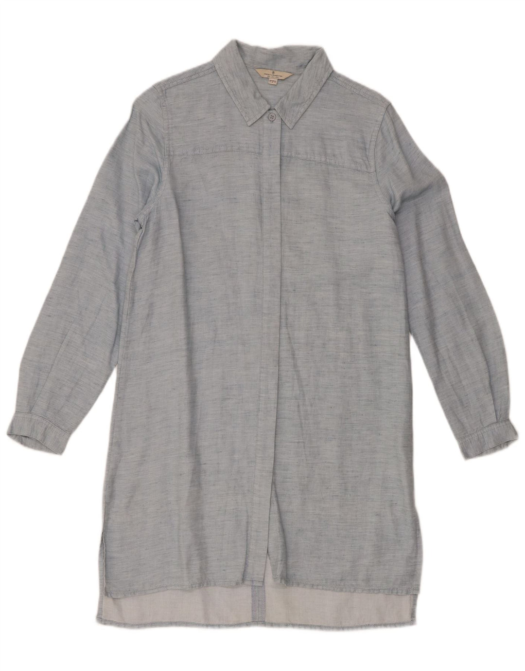 French Connection Womens Shirt Dress UK 8 Small Blue Lyocell
