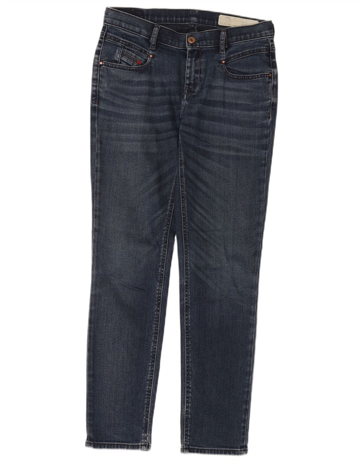 DIESEL Womens Slim Jeans W24 L30 Blue Cotton