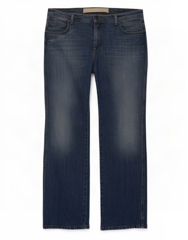 Wrangler Mens Roxboro Straight Jeans W36 L32 Blue Cotton