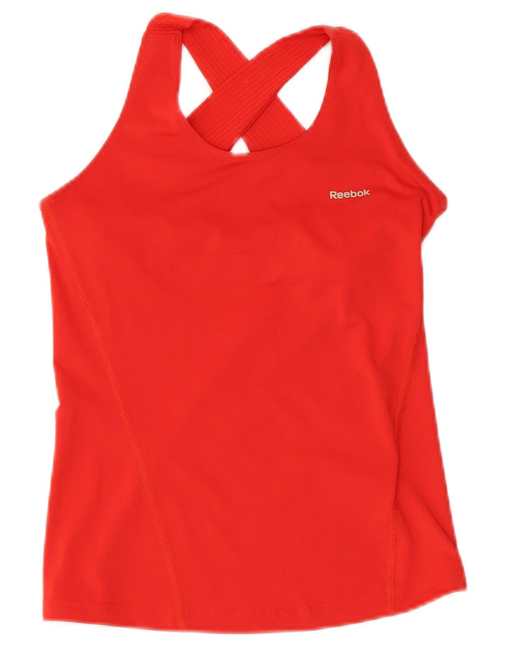 Reebok Womens Vest Top UK 4 XS Red Polyester