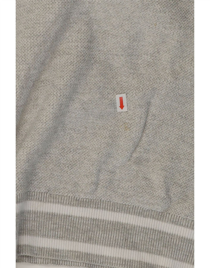 Marks & Spencer Mens Crew Neck Jumper Sweater 2XL Grey Cotton