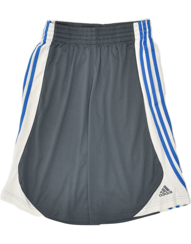 ADIDAS Mens Sport Shorts Small Grey Polyester | Vintage Adidas | Thrift | Second-Hand Adidas | Used Clothing | Messina Hembry 