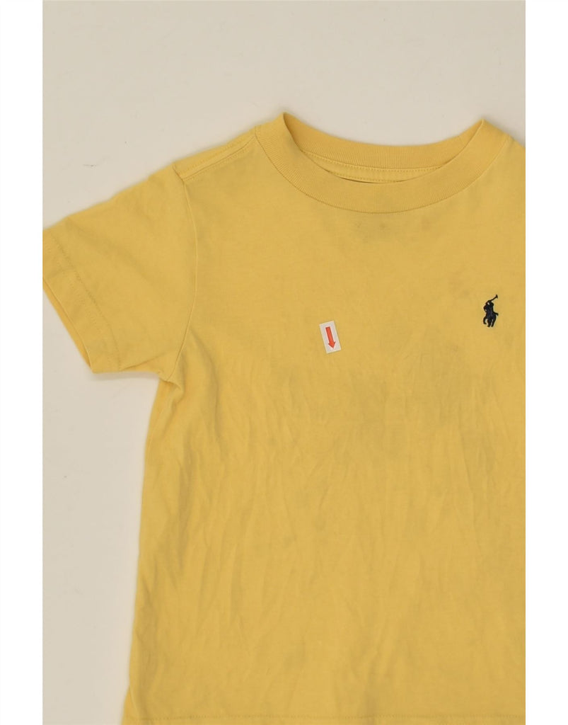 POLO RALPH LAUREN Baby Girls T-Shirt Top 18-24 Months Yellow Cotton | Vintage Polo Ralph Lauren | Thrift | Second-Hand Polo Ralph Lauren | Used Clothing | Messina Hembry 