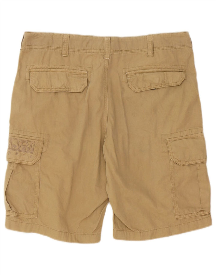 Napapijri Mens Cargo Shorts W31 Medium Beige Cotton
