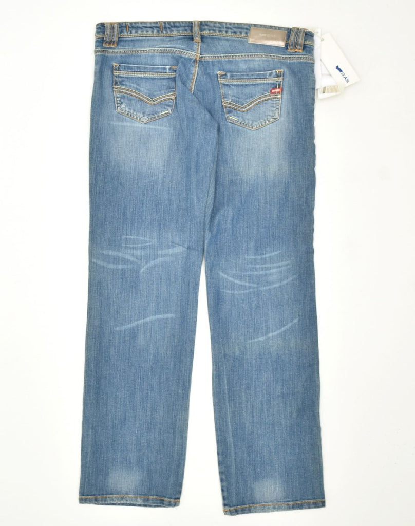 GAS Girls Straight Jeans 13-14 Years W32 L33 Blue Cotton | Vintage | Thrift | Second-Hand | Used Clothing | Messina Hembry 