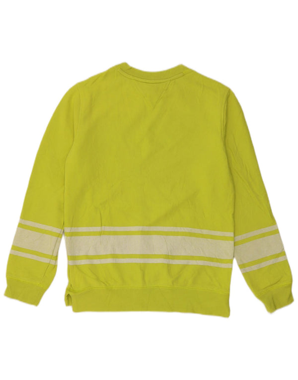 Tommy Hilfiger Boys Sweatshirt Jumper 12-13 Years Large Green Colourblock