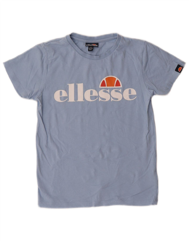 Ellesse Boys Graphic T-Shirt Top 8-9 Years Blue Cotton