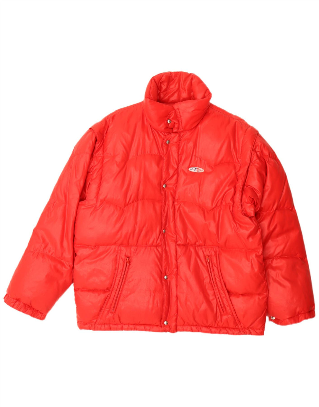 MC Ross Mens Padded Ski Jacket IT 48 Medium Red Polyamide