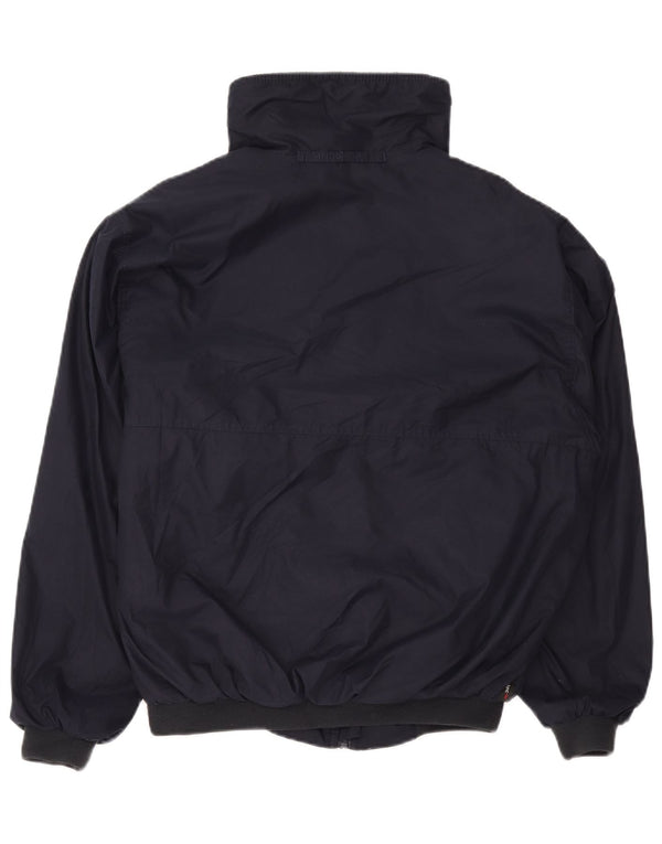 Musto Mens Bomber Jacket UK 40 Large Navy Blue Polyester