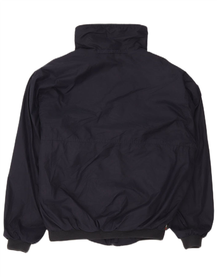 Musto Mens Bomber Jacket UK 40 Large Navy Blue Polyester