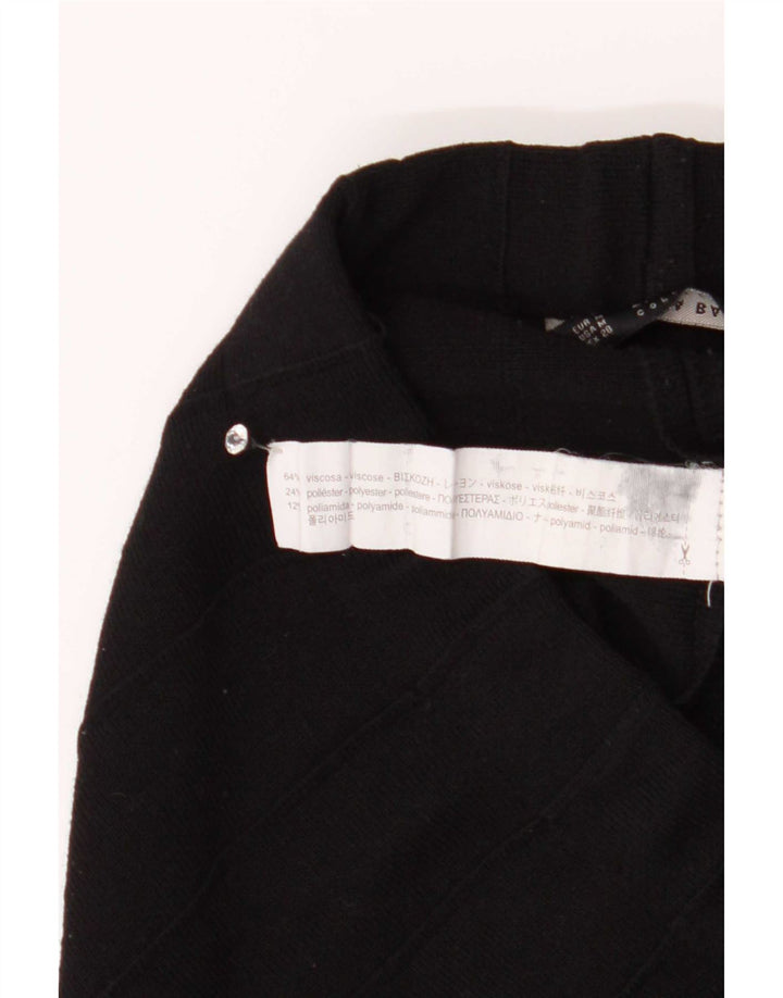Zara Womens A-Line Skirt Medium W28 Black Viscose
