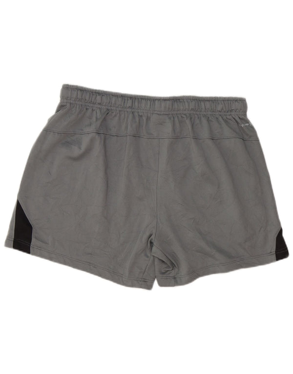 RUSSELL ATHLETIC Mens Dri-Power Sport Shorts Large Grey Colourblock