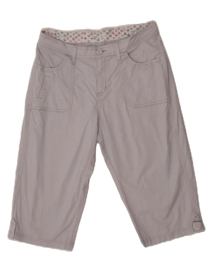 LEE Womens Bermuda Shorts US 10 Large W30  Grey Cotton Vintage Lee and Second-Hand Lee from Messina Hembry 