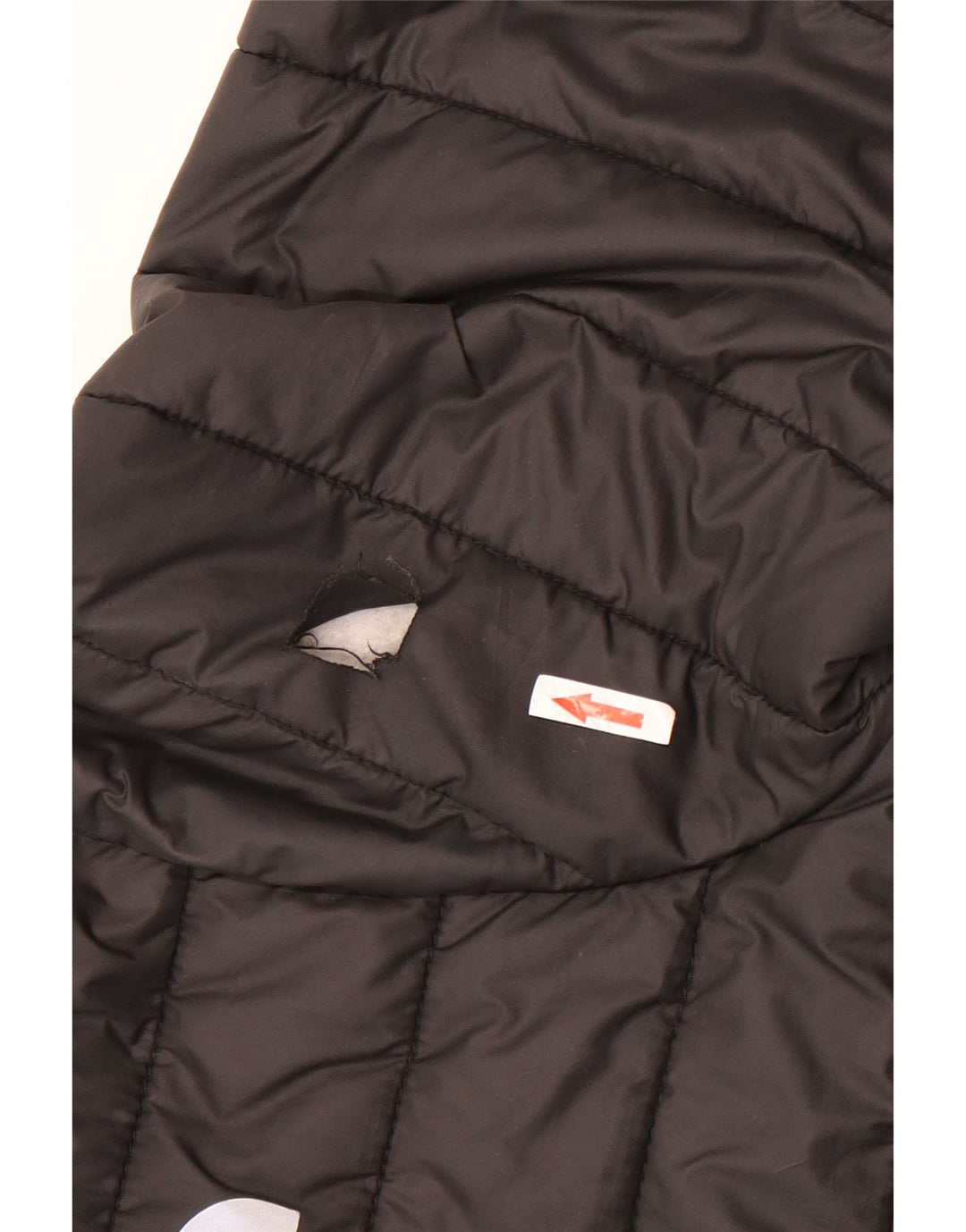The North Face Boys Hooded Padded Jacket 14-15 Years XL Black Polyester