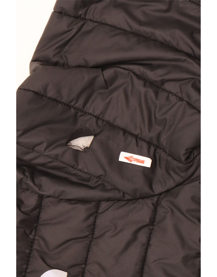 The North Face Boys Hooded Padded Jacket 14-15 Years XL Black Polyester