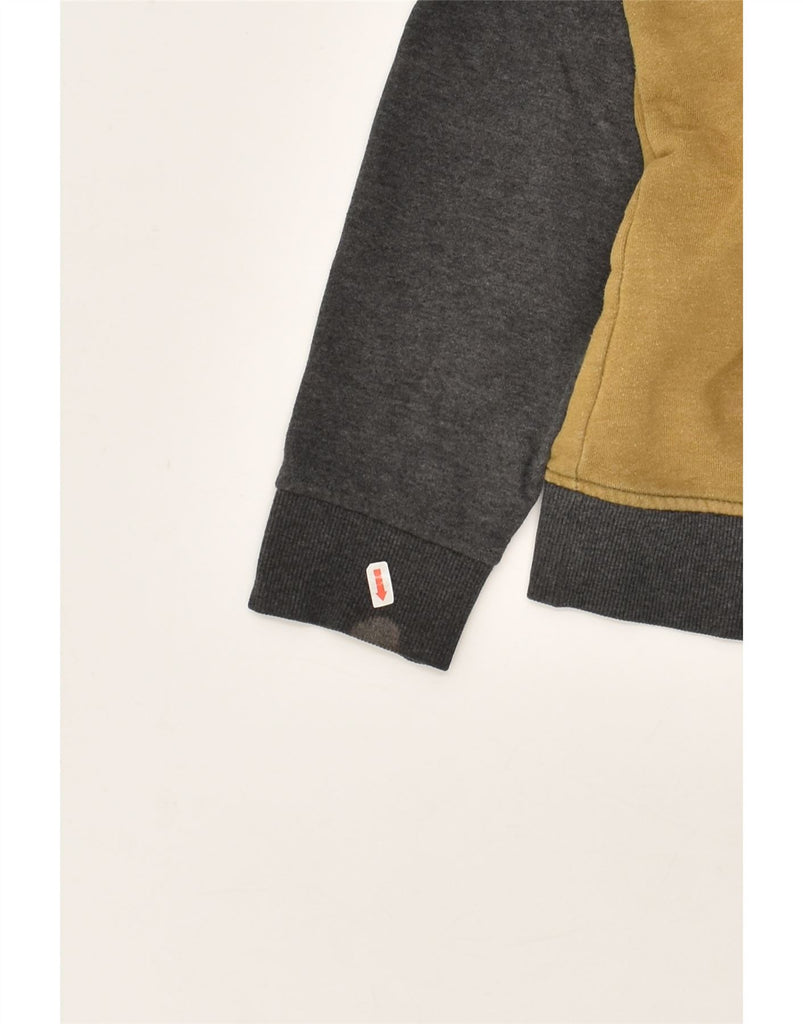 ANIMAL Mens Zip Hoodie Sweater XL Grey Colourblock Cotton | Vintage Animal | Thrift | Second-Hand Animal | Used Clothing | Messina Hembry 