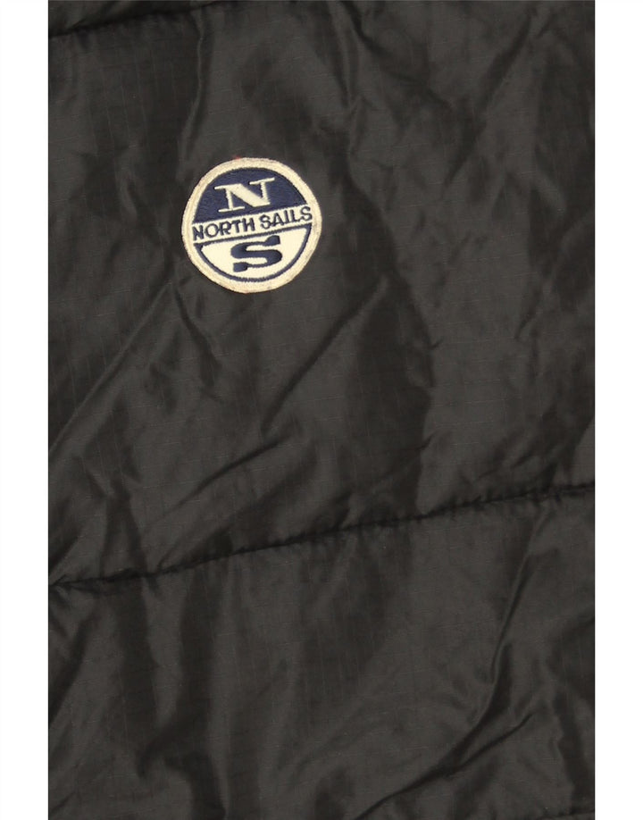 North Sails Mens Reversible Padded Gilet UK 40 Large Black