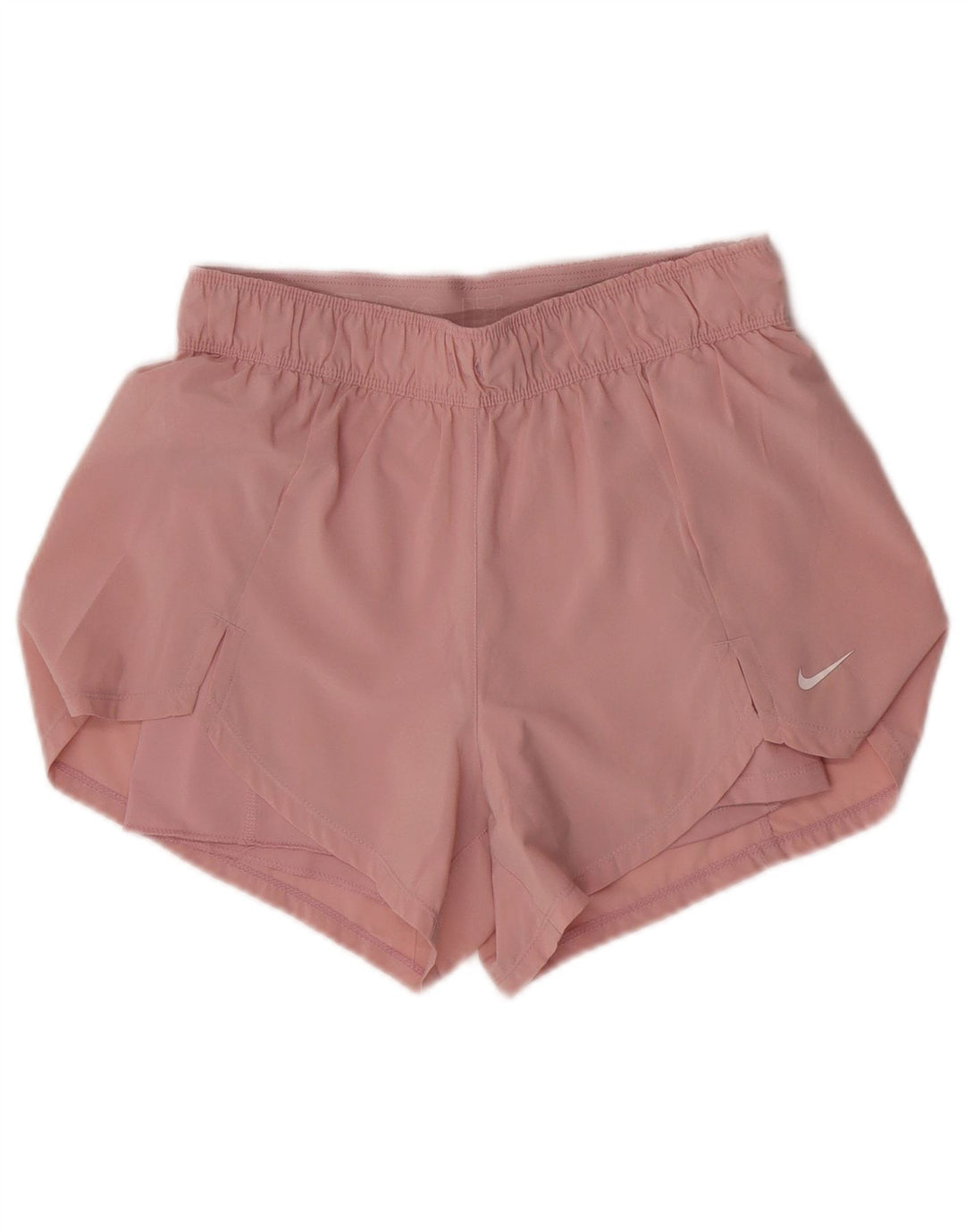 Nike Womens Dri Fit Sport Shorts UK 10 Small Pink Polyester