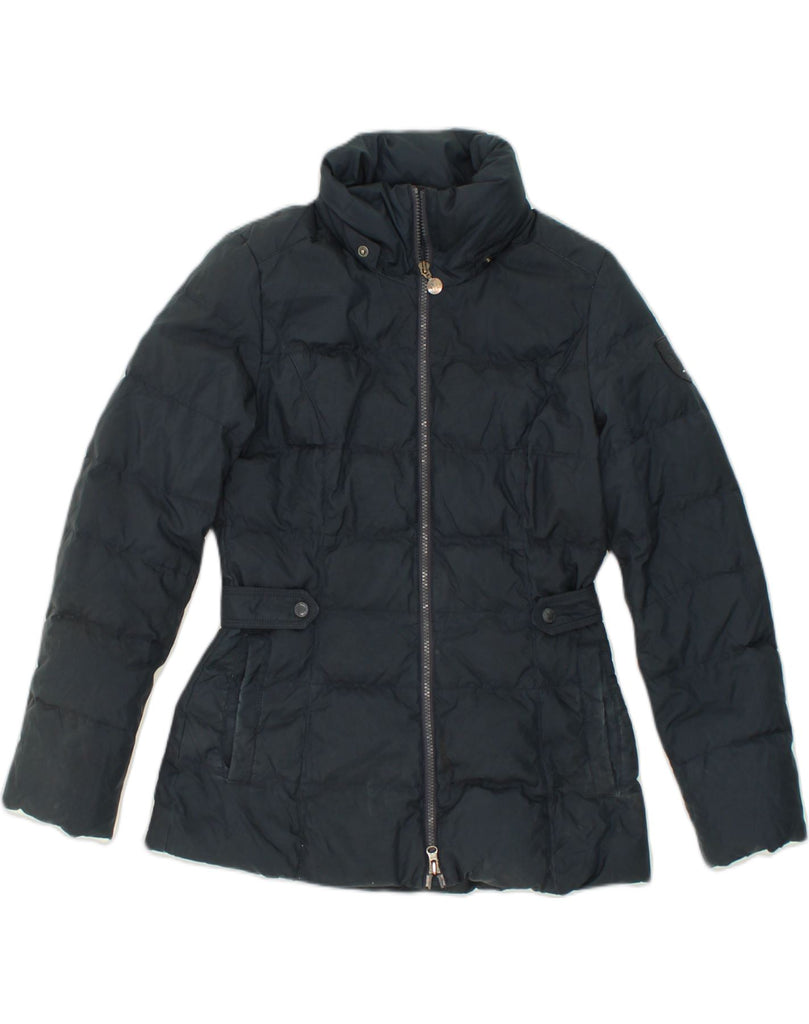 TOMMY HILFIGER Womens Padded Jacket UK 10 Small Navy Blue Polyester | Vintage Tommy Hilfiger | Thrift | Second-Hand Tommy Hilfiger | Used Clothing | Messina Hembry 