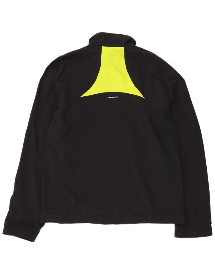 Adidas Mens Climalite Tracksuit Top Jacket UK 40/42 Medium Black Polyester
