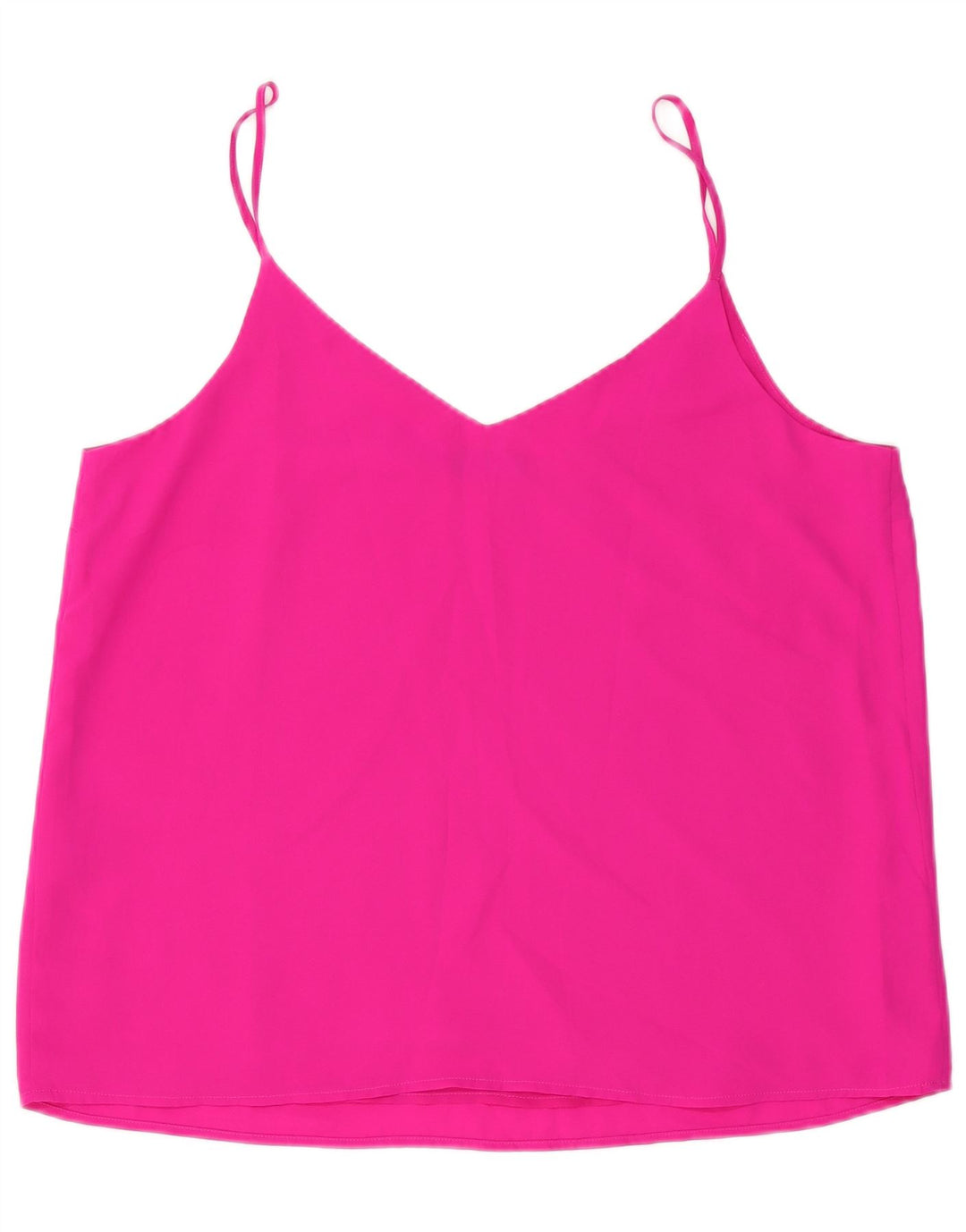 Oasis Womens Crop Cami Top UK 18 XL Pink Polyester