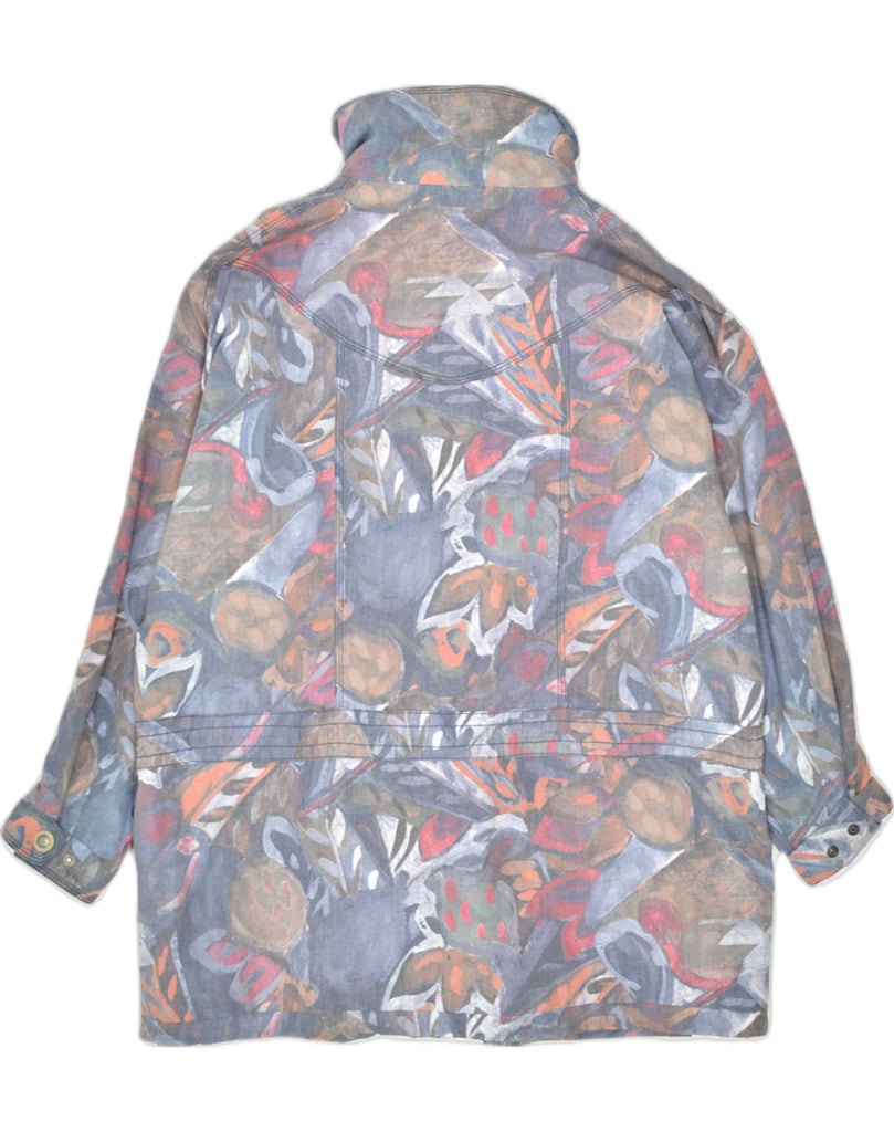 MAIER Womens Utility Jacket IT 44 Medium Multicoloured Floral Polyester | Vintage | Thrift | Second-Hand | Used Clothing | Messina Hembry 