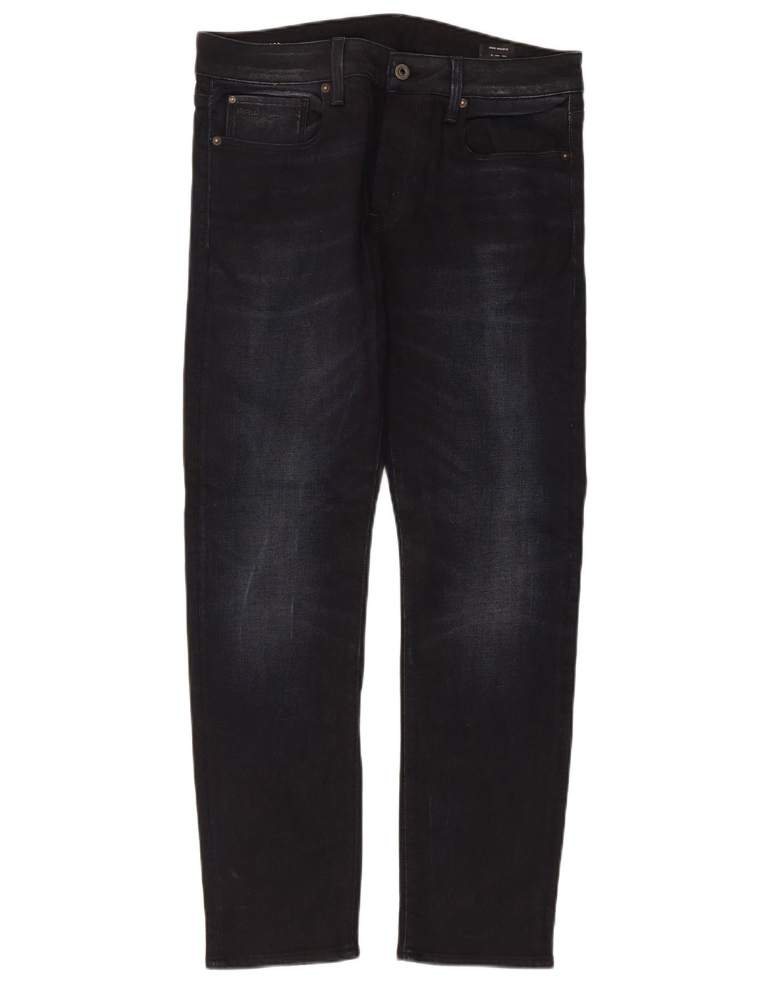 G-Star Mens Slim Jeans W32 L30 Black Cotton