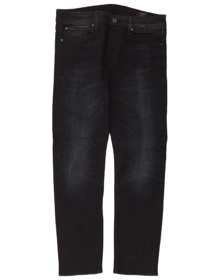 G-Star Mens Slim Jeans W32 L30 Black Cotton