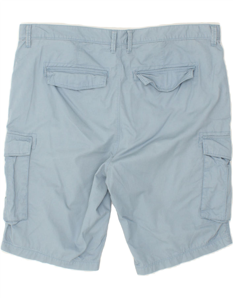 KIABI Mens Cargo Shorts IT 52 XL W42  Blue Cotton Vintage Kiabi and Second-Hand Kiabi from Messina Hembry 