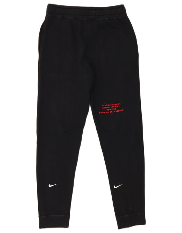 Nike Boys Graphic Tracksuit Trousers Joggers 10-11 Years Medium Navy Blue