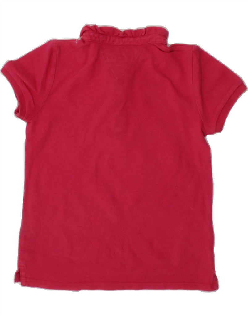 TOMMY HILFIGER Girls Polo Shirt 4-5 Years Pink Cotton Vintage Tommy Hilfiger and Second-Hand Tommy Hilfiger from Messina Hembry 