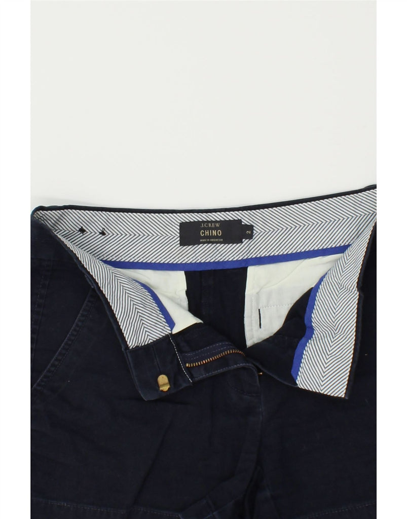 J. CREW Womens Chino Shorts US 2 XS W28 Navy Blue Cotton | Vintage J. Crew | Thrift | Second-Hand J. Crew | Used Clothing | Messina Hembry 