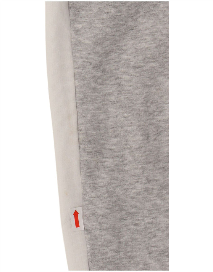 PUMA Womens Tracksuit Trousers Joggers UK 12 Medium Grey Colourblock