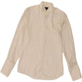 Carlo Pignatelli Mens Formal Shirt Size 38 15 Medium White Pinstripe