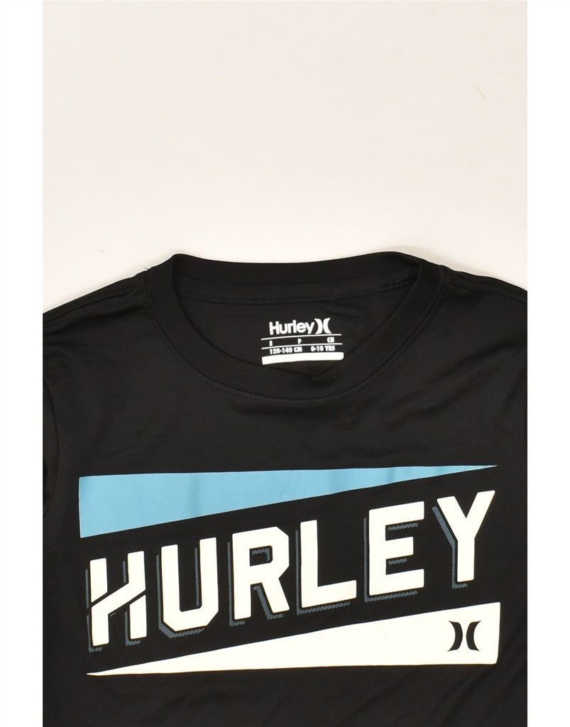 HURLEY Boys Graphic Top Long Sleeve 8-9 Years Small Black | Vintage Hurley | Thrift | Second-Hand Hurley | Used Clothing | Messina Hembry 