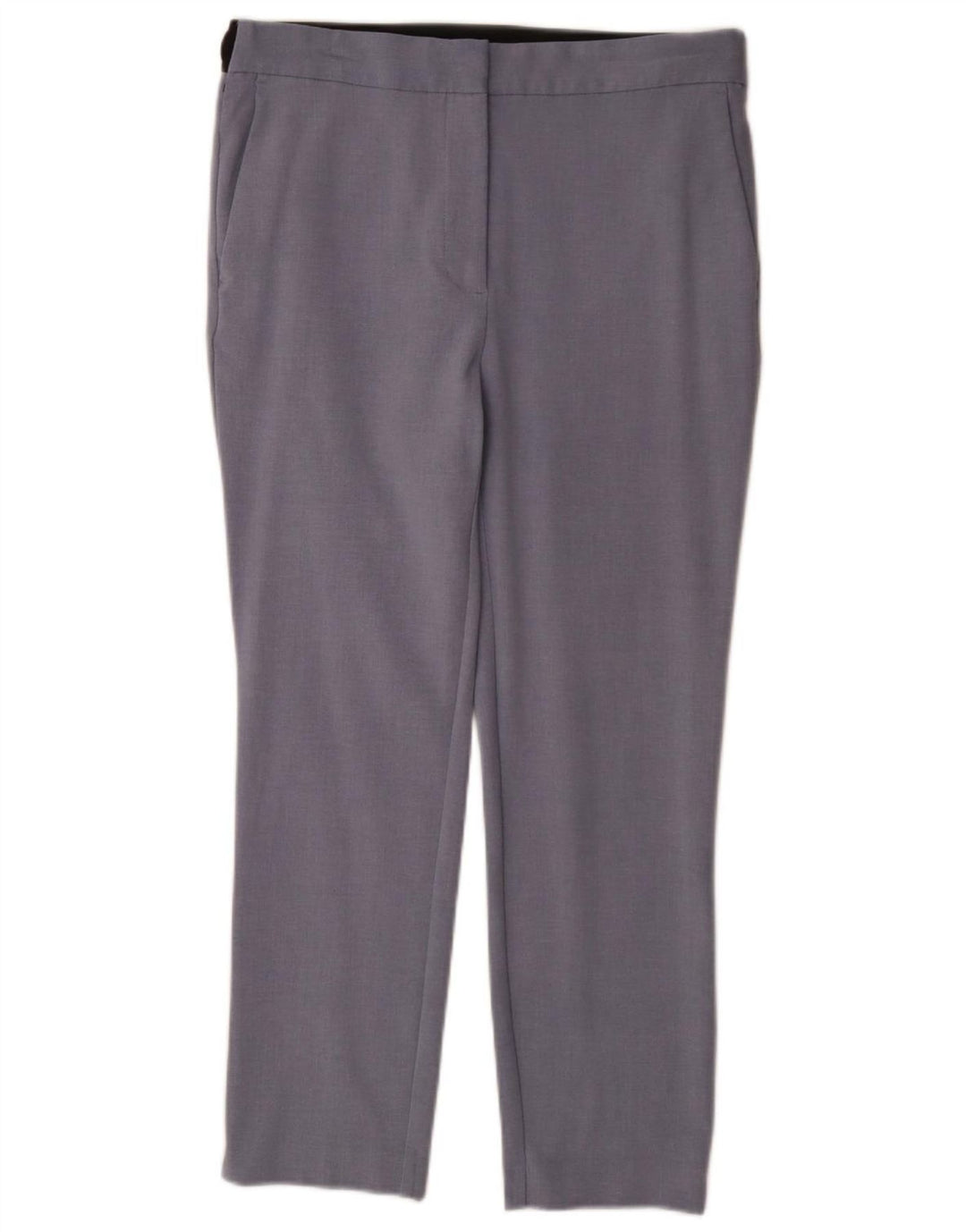Zara Womens Straight Chino Trousers XL W32 L27 Blue Polyester