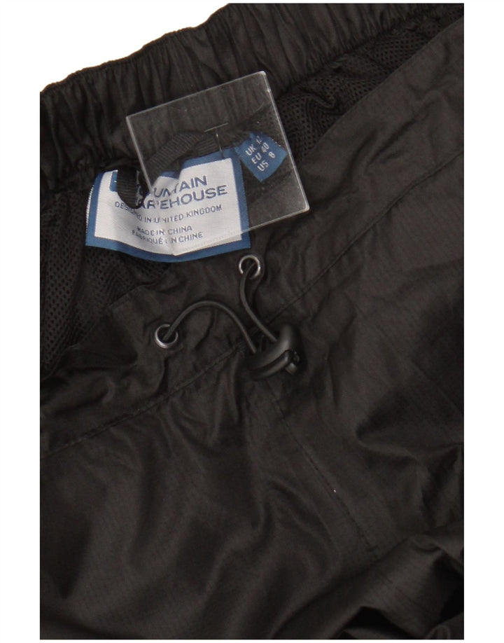 Mountain Warehouse Womens Windbreaker Trousers UK 12 Medium Black