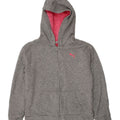 PUMA Girls Zip Hoodie Sweater 10-11 Years Large Grey Cotton Vintage Puma and Second-Hand Puma from Messina Hembry 